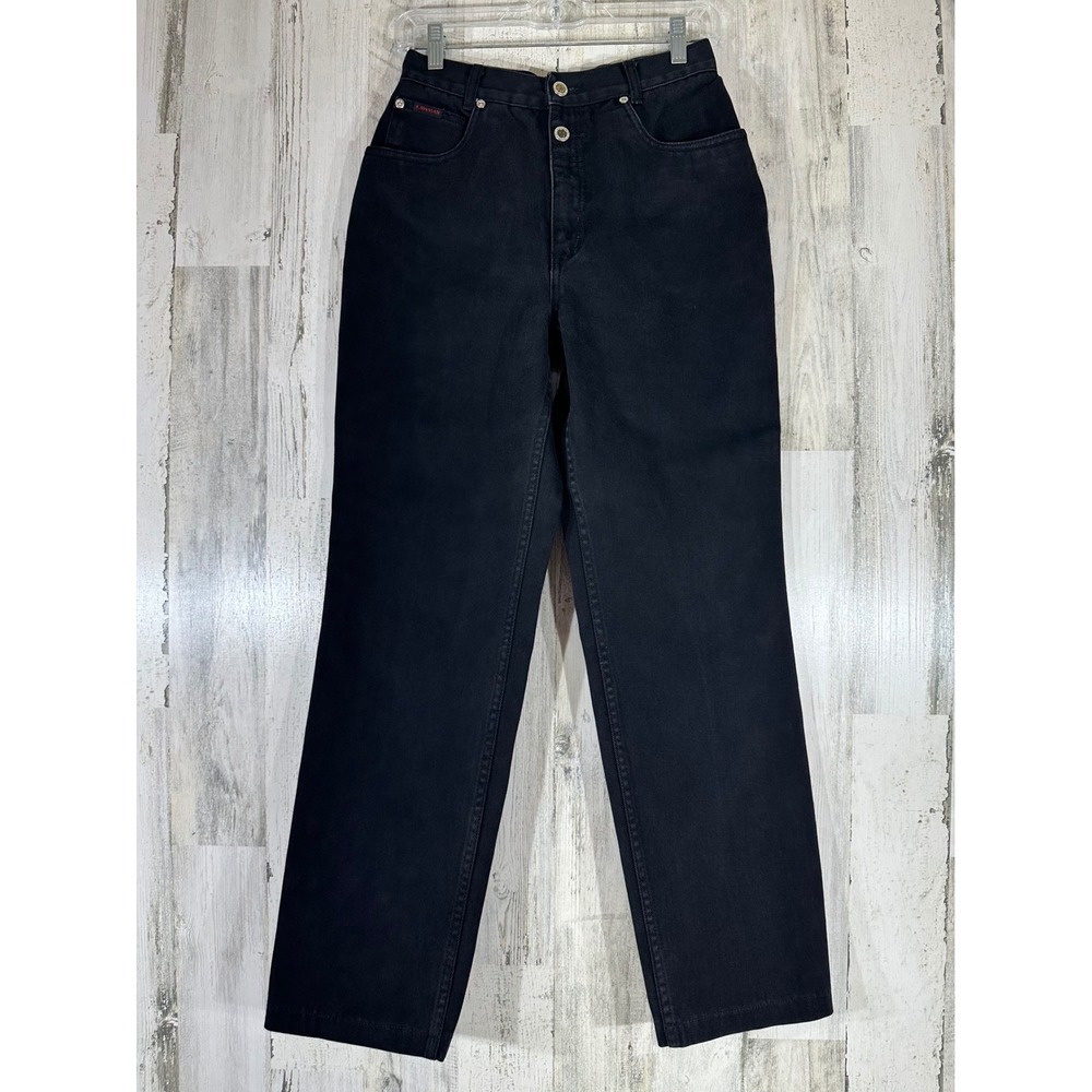 Lawman Slim Fit Jeans Womens Black High Rise Size 9 (25x29) Vintage Straight Leg